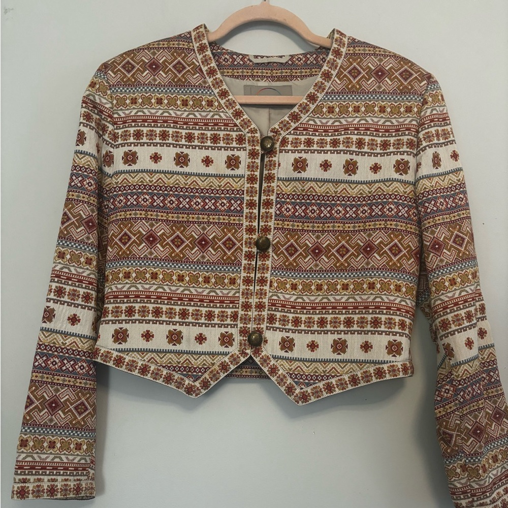 Vintage Bogner Bolero Style Jacket Size US 10‎